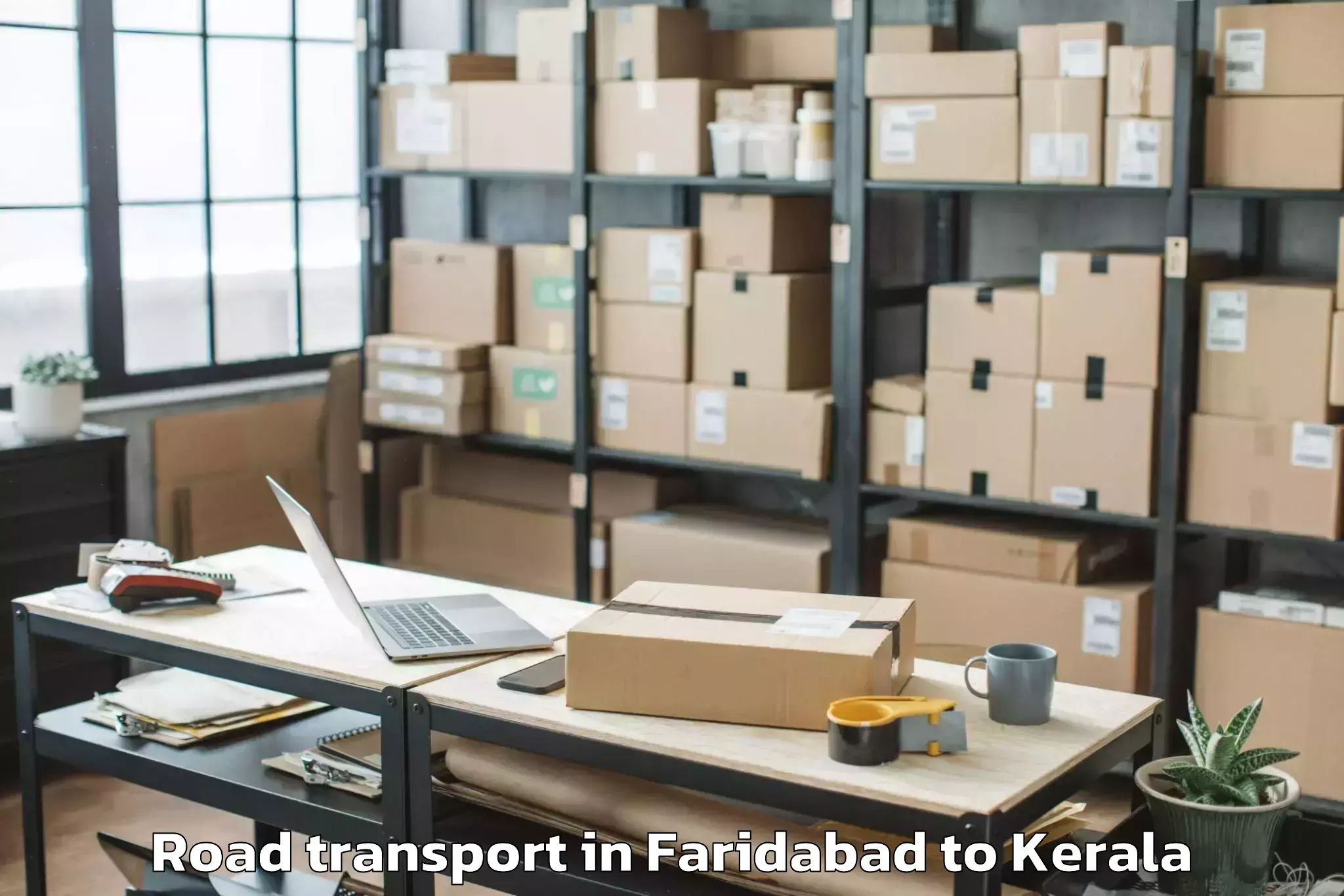 Efficient Faridabad to Chittur Thathamangalam Road Transport